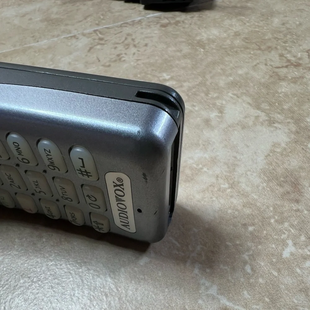 Vintage Audiovox Black and Gray Cell Phone